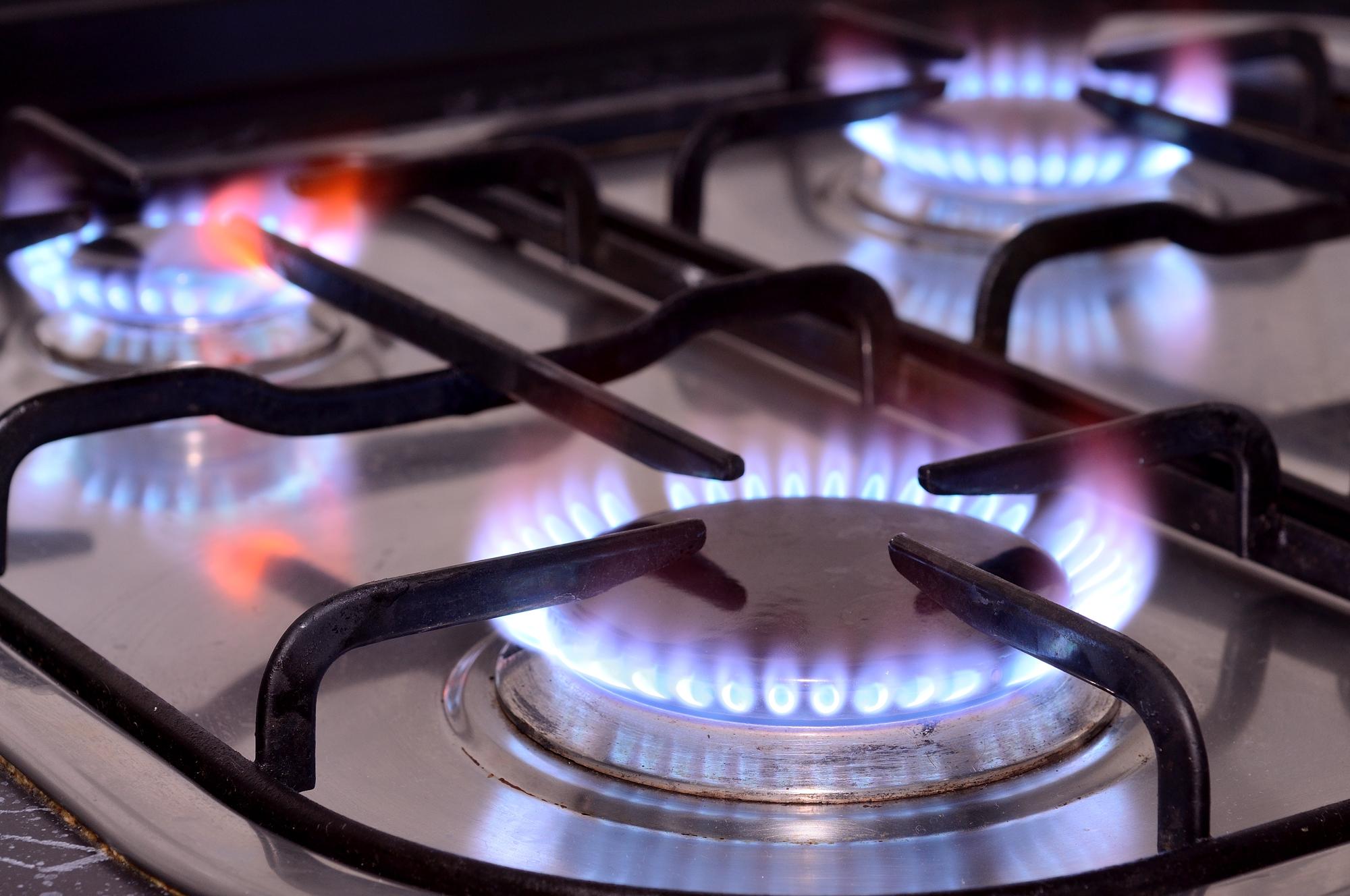 Gas stove top